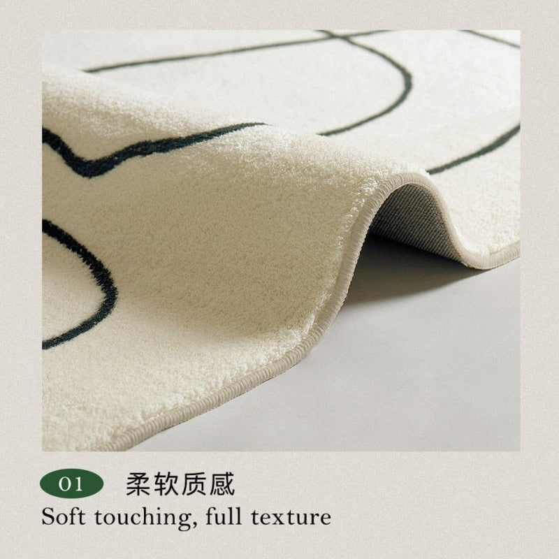 Nordic Style Large Area Rugs Soft Home Décor